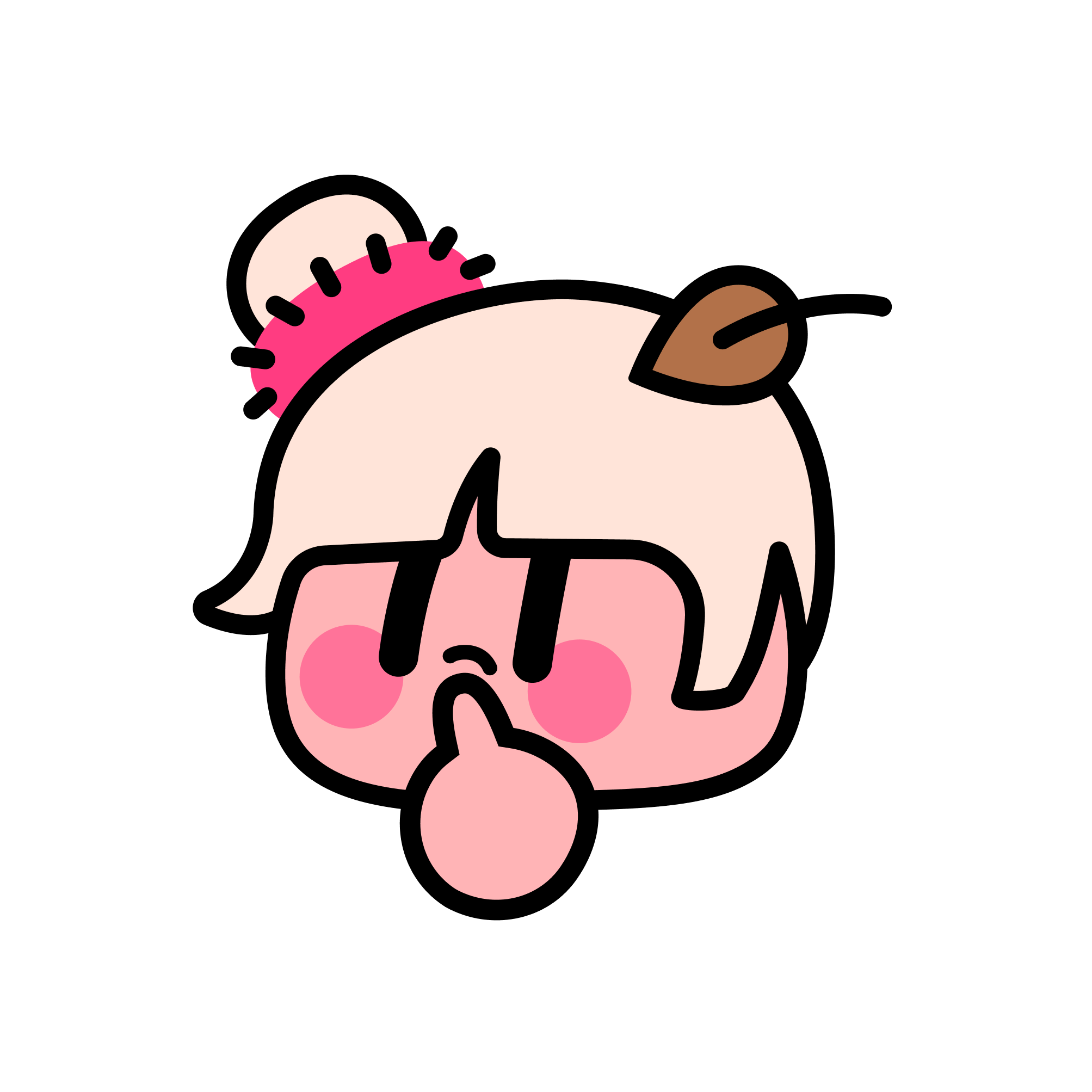 Cheers UP Emoji-挖鼻孔-35